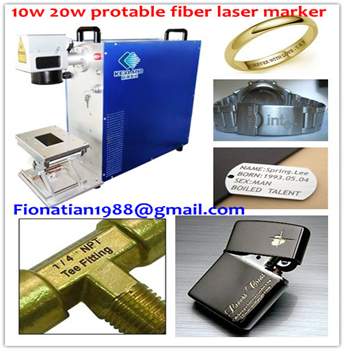 Protable Fiber Laser Marking Machine 10w 20w for Watch Bottom