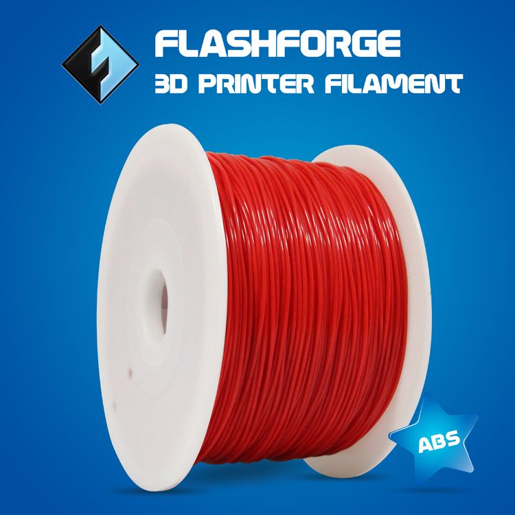 Flashforge 3d printer color red 1.75-1.8mm ABS filament