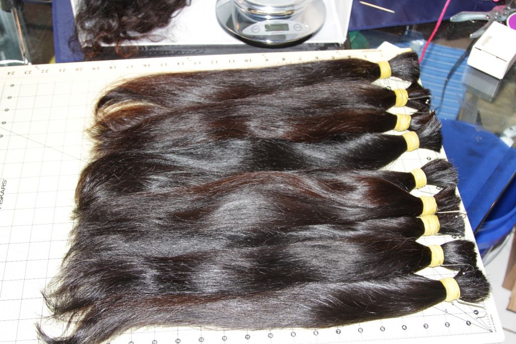 HIGH QUALITY DOUBLE STRAIGHT HUMAN HAIR 24 INCH