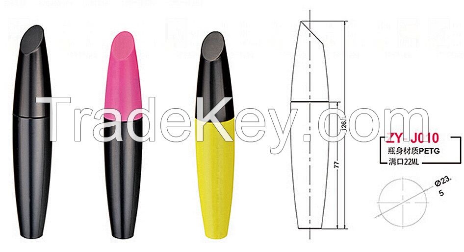 2014 hot sell plastic cosmetics Mascara container