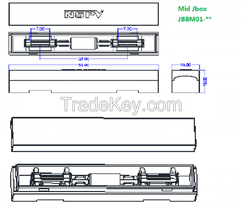 PV Fuse Connector 1500VDC 50A DC Fuse Connector IP68 Waterproof