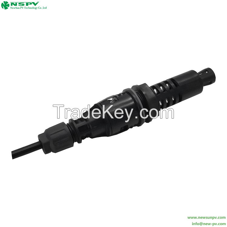 NSPV DC Solar Panel Fuse Connector Cable End 1500VDC 50A PV Panel Connector For Photovoltaic System