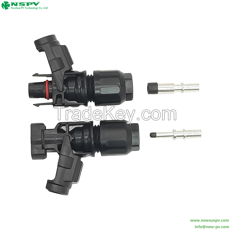 1000VDC PV 3.0 Solar Cable Joint Connector With Buckle Type For Photovoltaic System