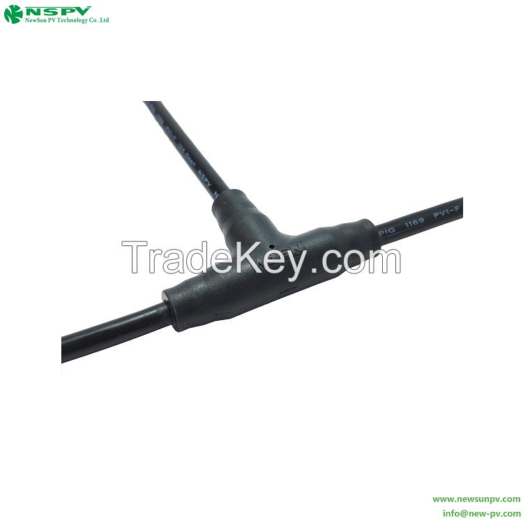 Solar Cable Harness With Fuse Inline 2-In-1 T Type For Solar System Electronic Application Solar Wiring Harness