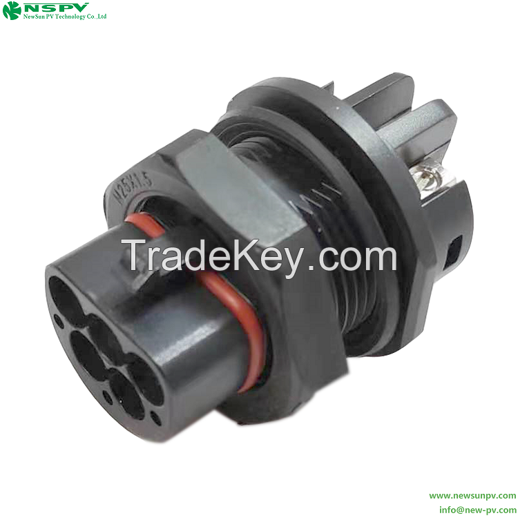 IP67 Solar AC 5C Connector rated current Max.40A(6sqmm)