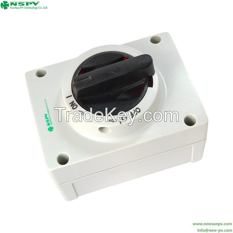 DC21B Solar Isolating Switch IP66 DC Switch 600V-1000V 12-32A