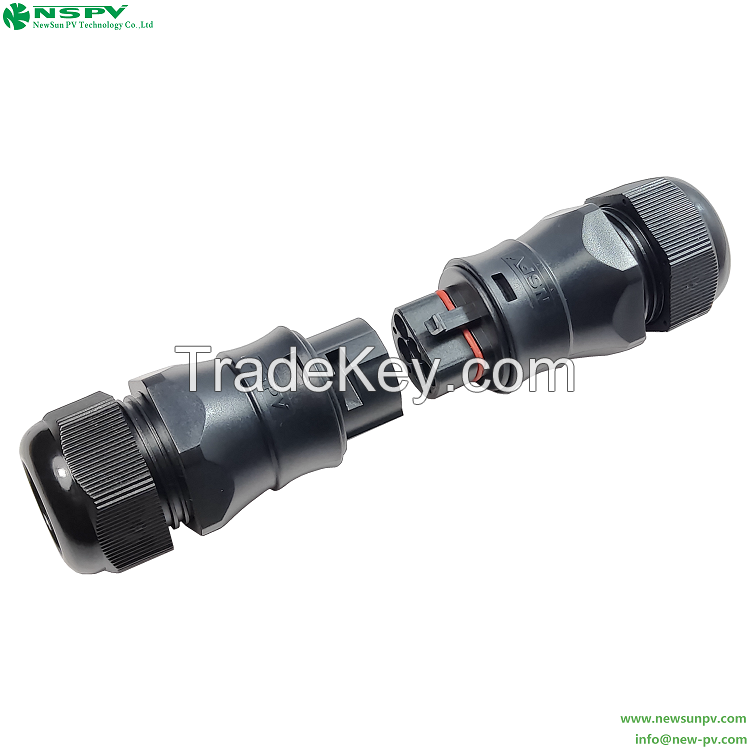 IP67 Waterproof Solar AC 5C Connector Rated Current Max.40A(6sqmm)