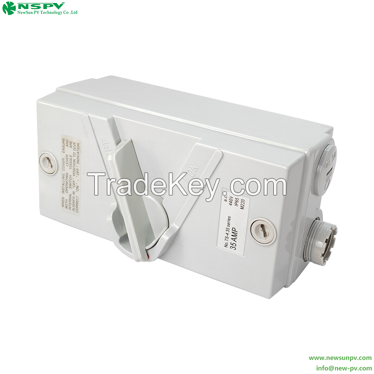 IP66 Rotary AC Isolator Switch Weatherproof 1P 2P 3P 4P AC Isolating Switch