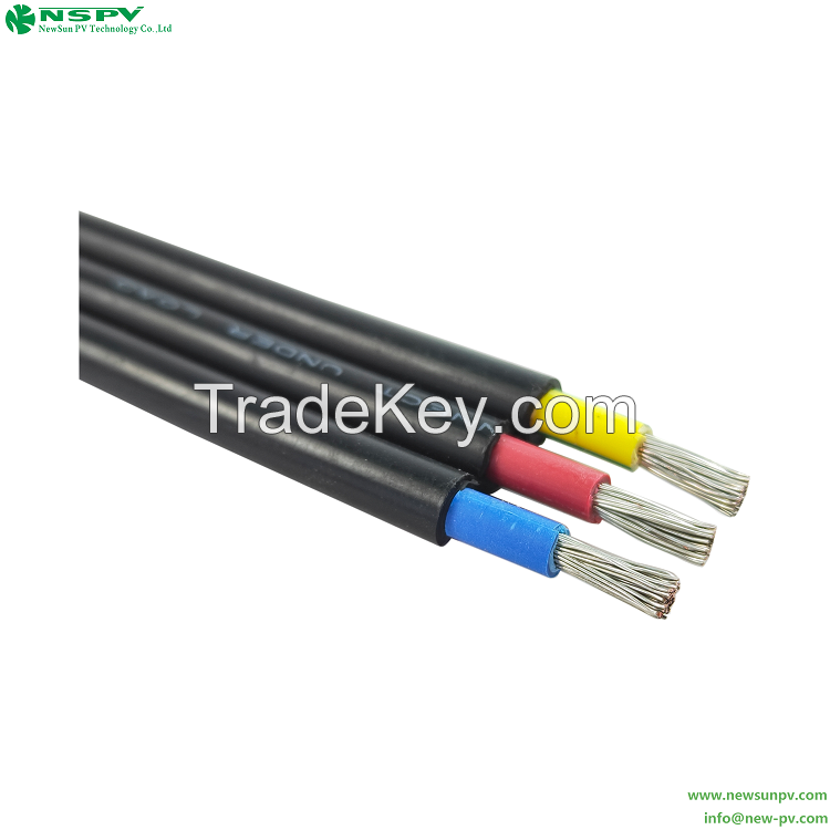 Solar Cable 3 Cores Tinned Copper XLPE Solar Wire PV Cable 1.8KVDC