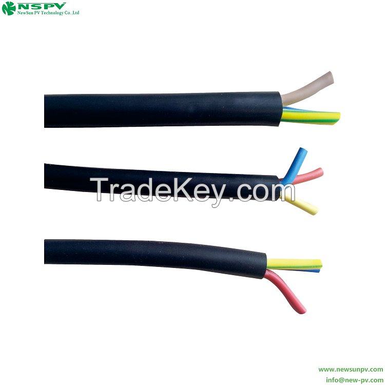 Solar AC RVV Cable 450V/750V Durable UV Resistant RVV Wire Cable