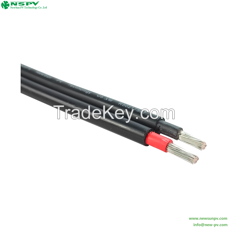 Solar Cable PV1-F 2cores pv cable solar wire 1.5mm2 2.5mm2 4mm2 6mm2