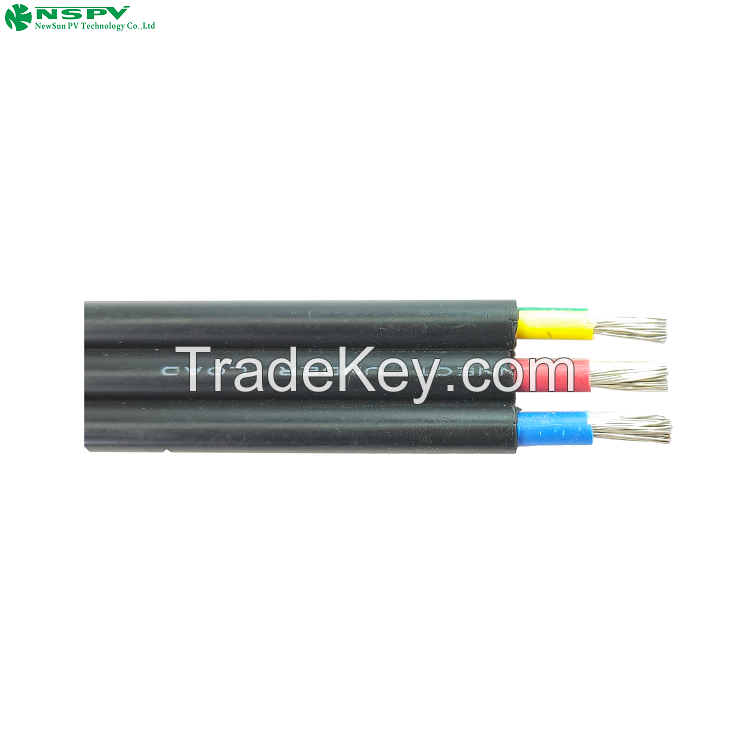 Solar Cable 3 Cores Tinned Copper XLPE Solar Wire PV Cable 1.8KVDC