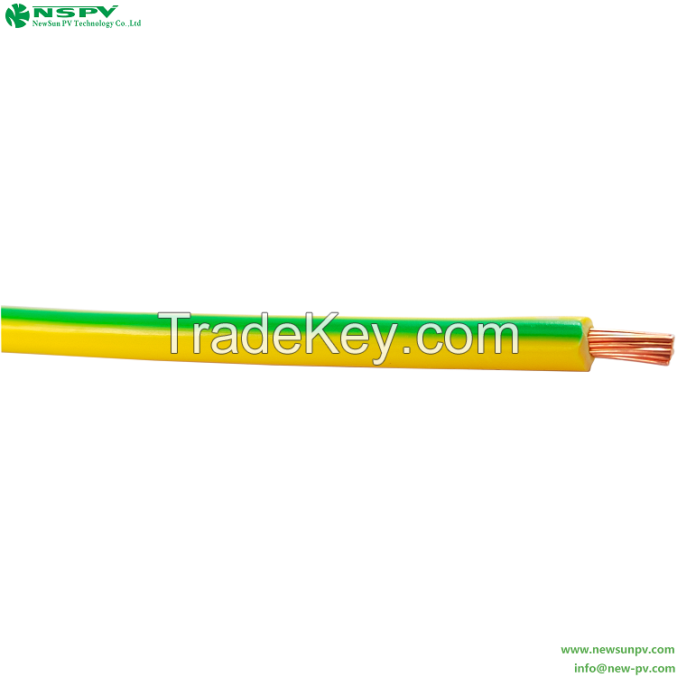 Solar Earth Wire 4mm2 Earth Cable 0.6/1kV 7/0.85S/C CU Conductor V90