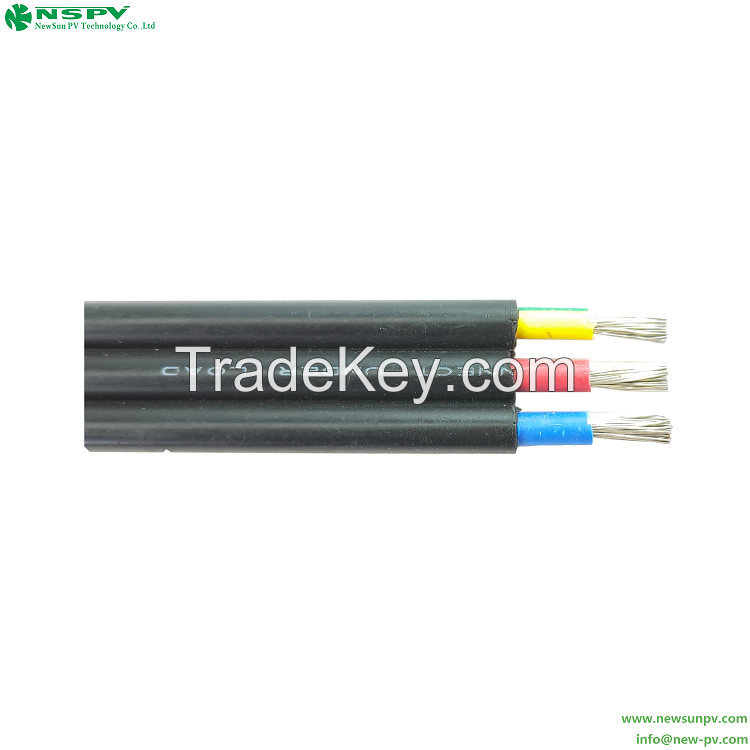 Solar Cable 3 cores Tinned copper XLPE solar wire pv cable 1.8KVDC