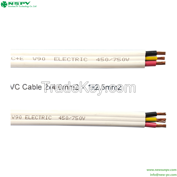 2C+E Cable AC Twin And Earth Cable 2.5 mm Twin Cable And Earth Cable