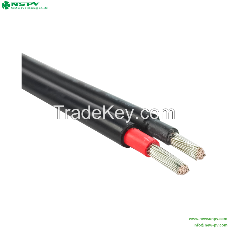 Solar Cable PV1-F 2cores pv cable solar wire 1.5mm2 2.5mm2 4mm2 6mm2