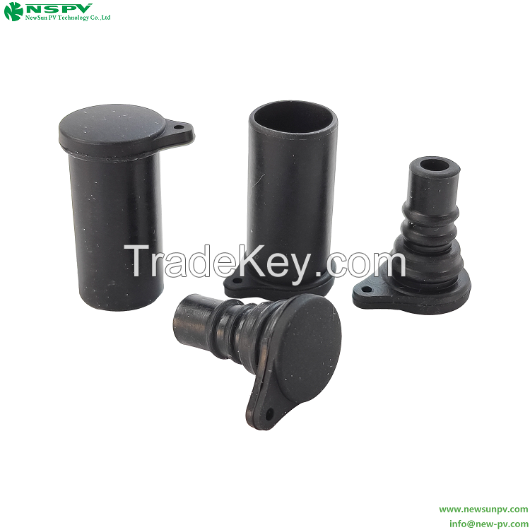 EPDM Black Solar Connector Dust Hat Connector End Cap PV System Parts old type