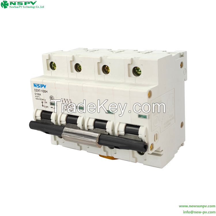 AC MCB miniature circuit breaker C/D type 125/250/375/500V mainly used for Dynamic protection