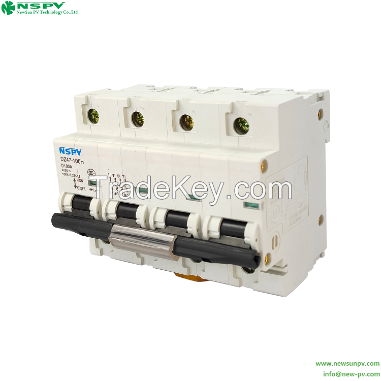 AC MCB Miniature Circuit Breaker C/D Type 125/250/375/500V Mainly Used For Electrical Dynamic Protection