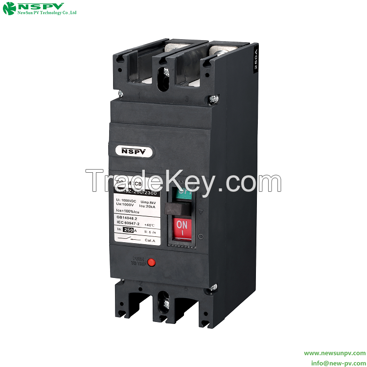 Moulded Case Circuit Breaker 2P MCCB IEC 60947-2 Molded Case Circuit Breaker