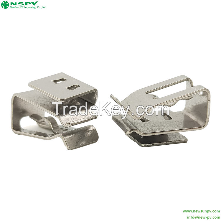 Solar Cable Clip For Frameless Panel Cable Clip Solar PV Wire Clip Stainless Steel Cable Clips