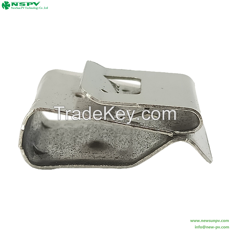 Cable Clip Solar Flat Corrosion Resistant Spring Grade Stainless Steel Edge Clip for Cables