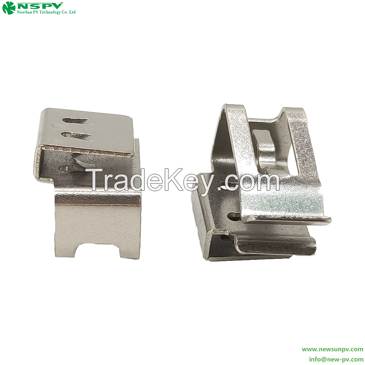 Solar Cable Clip For Frameless Panel Cable Clip Solar PV Wire Clip Stainless Steel Cable Clips