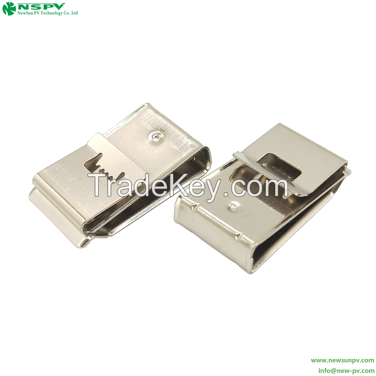 Stainless Steel Solar Cable Clip Solar Panels Installation Brackets Earth PV Wire Clip Cable Management Clips