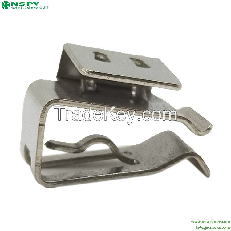 Solar Cable Clip For Frameless Panel Cable Clip Solar PV Wire Clip Stainless Steel Cable Clips