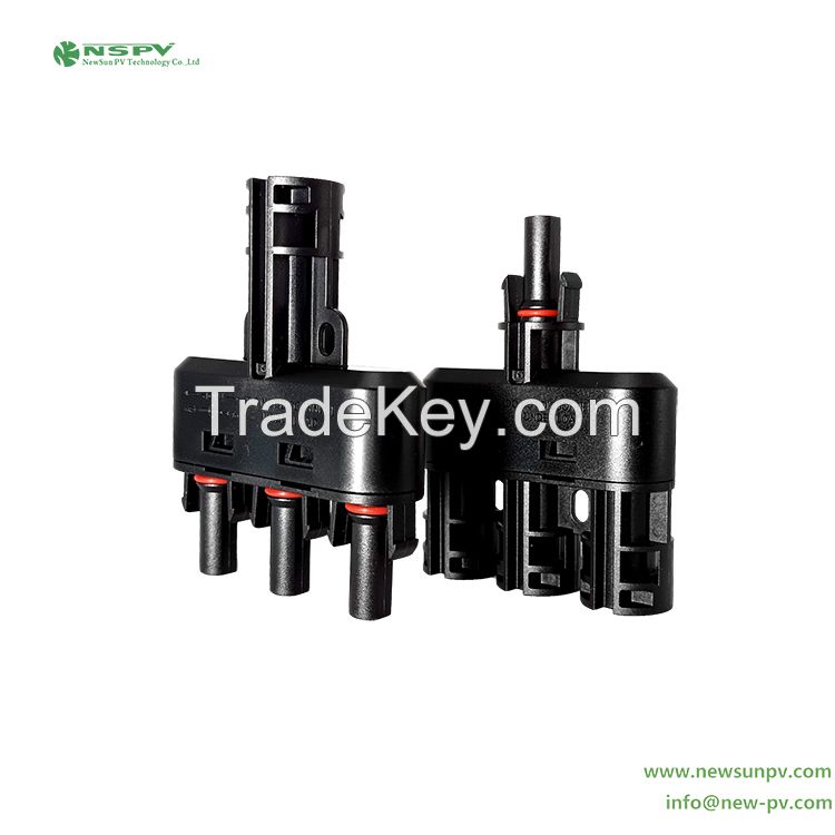 1500VDC 3 To 1 Solar Branch Connectors mc4 Connector 3 In 1 For Photovoltaic System