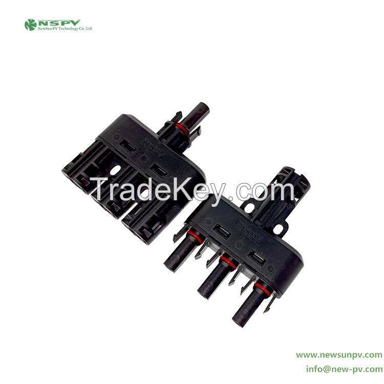 1500vdc 3 To 1 Solar Branch Connectors Mc4 Connector 3 In 1