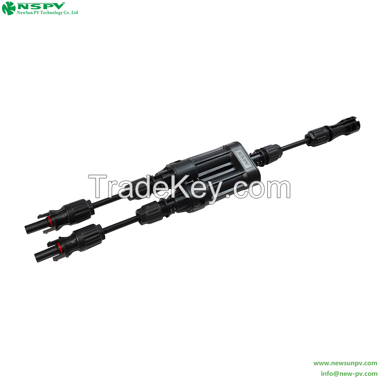 IP68 TUV Solar Branch Fuse Connector 1500VDC Removable Fuse for Solar System Protection