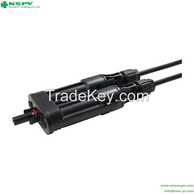 1500VDC Solar Branch Inline Fuse Connector Female To Male Cable Solar Fuse Connector