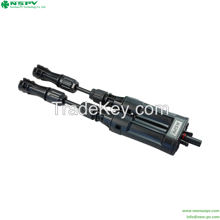 1500VDC Solar Branch Inline Fuse Connector Female To Male Cable Solar Fuse Connector