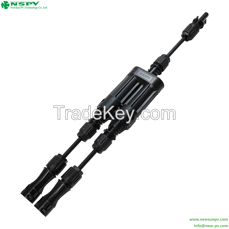 IP68 Waterproof TUV Certified Solar Branch Fuse Connector 1500VDC Removable Fuse for Solar System Protection