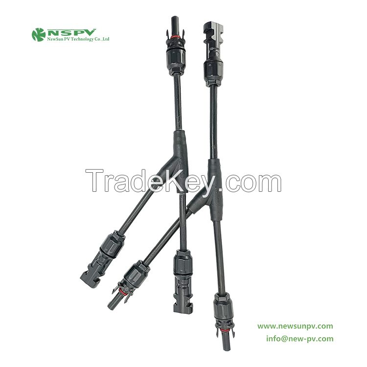 NSPV 2-In-1 Solar Y Connector 2 To 1 Y Connector For Solar Panel Connection