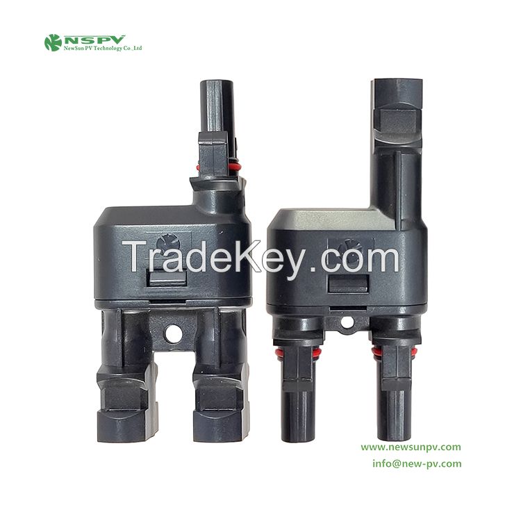 PV4.0 2 To 1 Branch Connector IP67 Solar Y Branch Connector