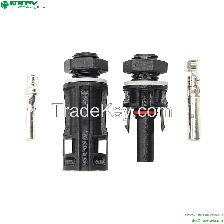 Standard Solar Panel Connector Types 1500vdc Compatible Mc4 Panel Receptacles