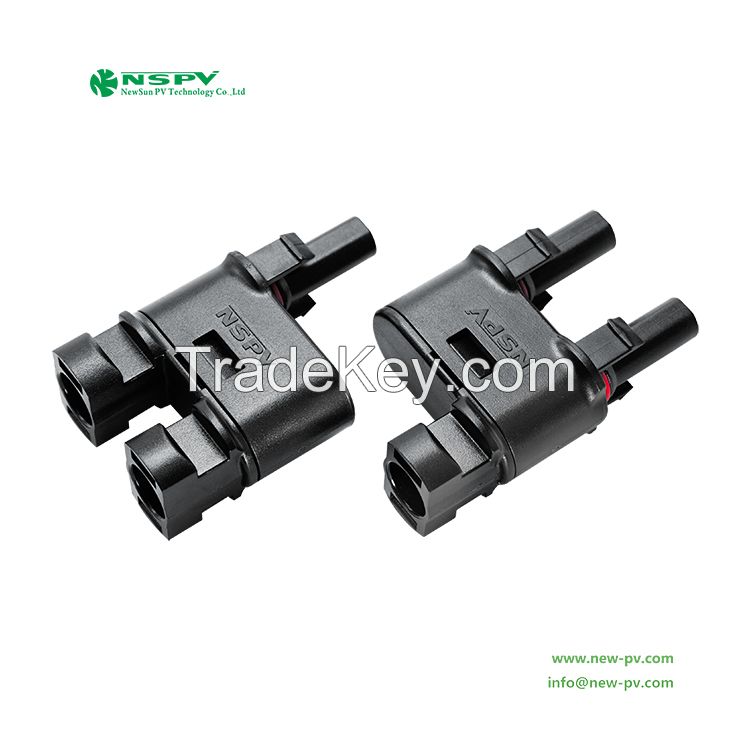 1500VDC solar branch connector mc4 connector 2 in 1 3 in 1 4 in 1