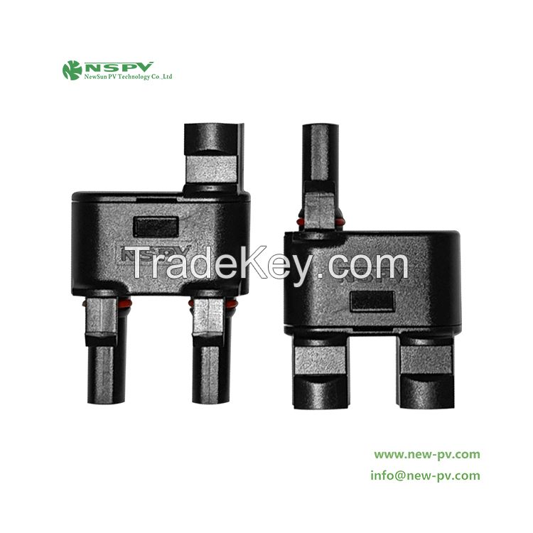 1500VDC solar branch connector mc4 connector 2 in 1 3 in 1 4 in 1