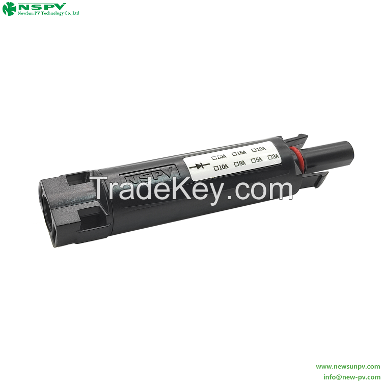 PV4.0 Solar Diode Connector 1000VDC 30A mc4 Inline Solar Bocking Diode For Photovoltaic System