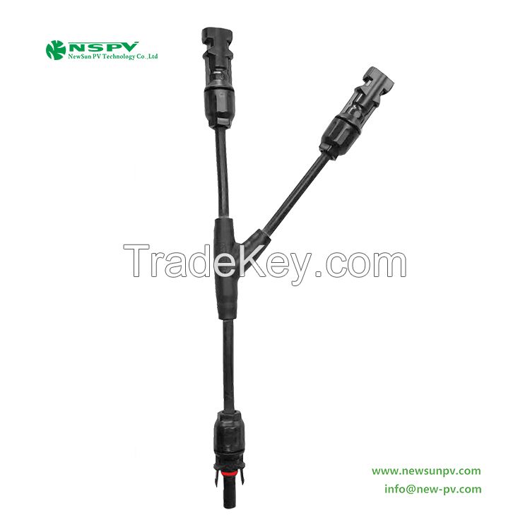 2-in-1 solar y connector 2 to 1 mc4 y connector for solar panel connection