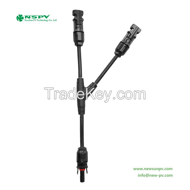 NSPV 2-In-1 Solar Y Connector 2 To 1 Y Connector For Solar Panel Connection