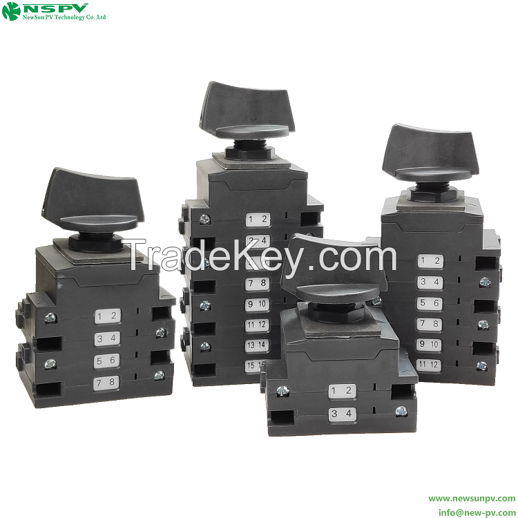 High Performance Solar DC21B Isolator Switch DC Double Poles Isolator 4 Poles