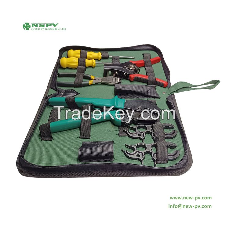 Solar Tool Kit Mc4 Crimping Tool Kit Dolar Installer Tool Kit Cable Crimper Wire Stripper