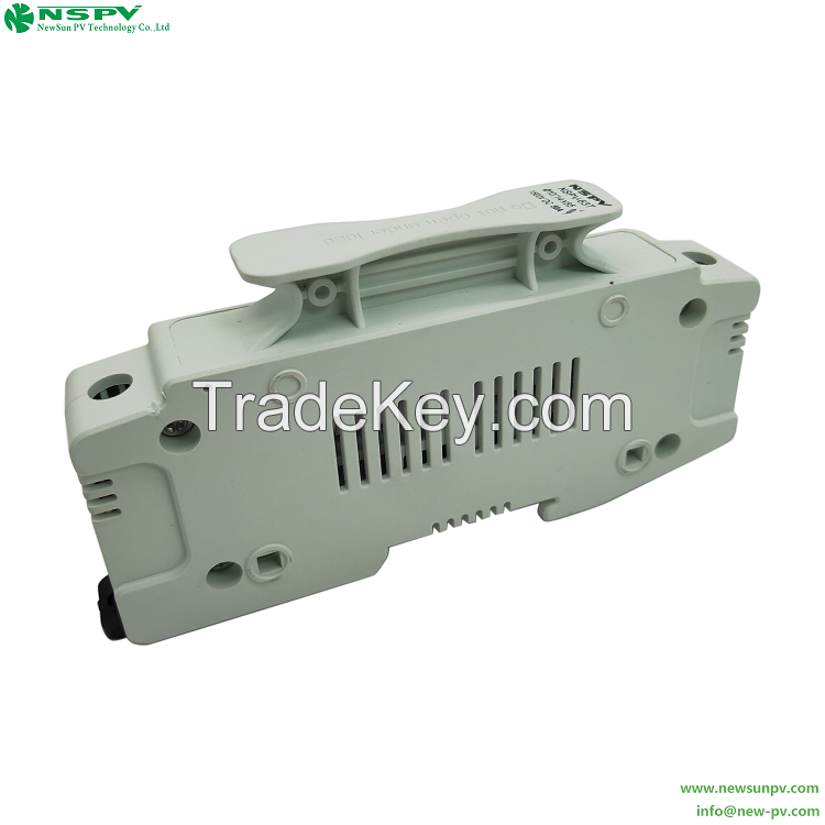 High Voltage Solar Fuse Holder 1500VDC Din Rail Mount Fuse Holder For Solar System Protection