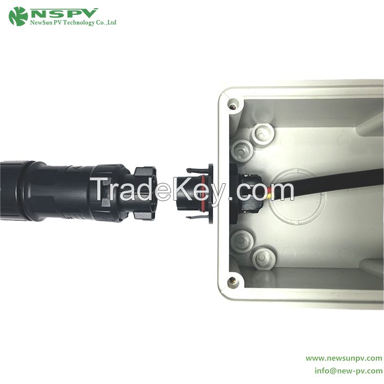 Photovoltaic AC Connector 500V 50A For Inverter IP68 Waterproof AC Coupler