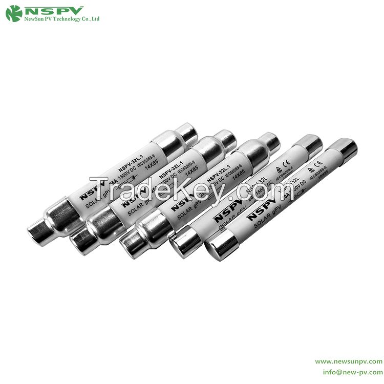 Solar Fuse High Breaking Capacity 2a 15a 20a 25a 40a Pv Dc Fuses For Solar