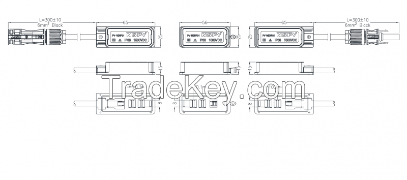 Electrical Conduit Tee PVC Junction Box 3Way Entries 20-25mm