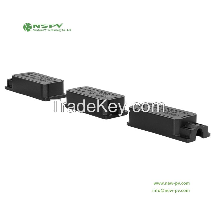 Solar PV junction box split solar panel junction box for wiring protection